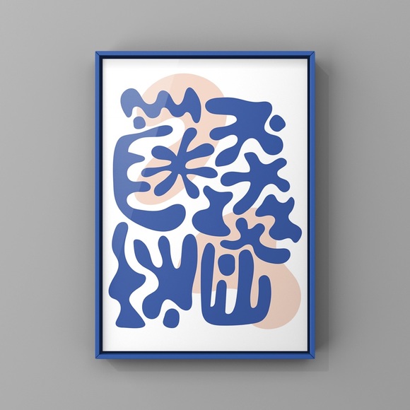 Henri Matisse Inspired Minimalist Abstract Wall Art Print Set of 3 - Picture 10 of 13